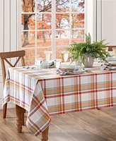 Elrene Seneca Plaid Harvest Cotton Tablecloth