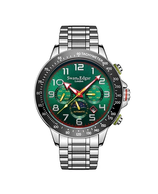 SE0089 Swan & Edgar Hand Assembled Sports Elegance Automatic Green