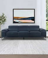 Abbyson Living 93" Top Grain Leather Sofa