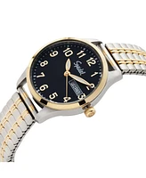 Speidel Ladies Essential Metal Watch With Twist-o-Flex Watchband Gold Black