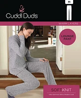 Cuddl Duds Plus SoftKnit Mid-Rise Lounge Pants