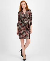 Anne Klein Faux-Wrap Dress