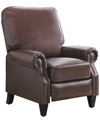 Abbyson Living 33" Pushback Polyurethane Leather Recline