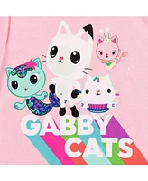 Dreamworks Gabby's Dollhouse Girls MerCat Cakey Cat Kitty Fairy Pandy Paws 2 Pack T-Shirts to