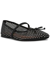 Dv Dolce Vita Women's Maleeya Rhinestone Mesh Bow Ballet Flats