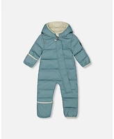 Deux par Baby Unisex One-Piece Compressible Snowsuit Ash Blue For