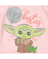 Starwars Baby Girls Star Wars The Mandalorian Yoda 3 Pack Bodysuits Newborn to