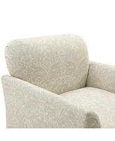 Hulala Home Abella Wooden Upholstered Armchair with Pillows