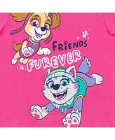 Paw Patrol Girls Everest Rubble Marshall 2 Pack T-Shirts to