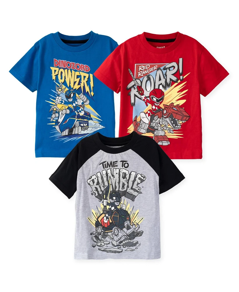 Power Rangers Boys 3 Pack Graphic T-Shirt