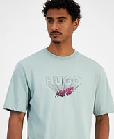 Hugo Boss Men's Nassome Short Sleeve Crewneck Logo Graphic T-Shirt