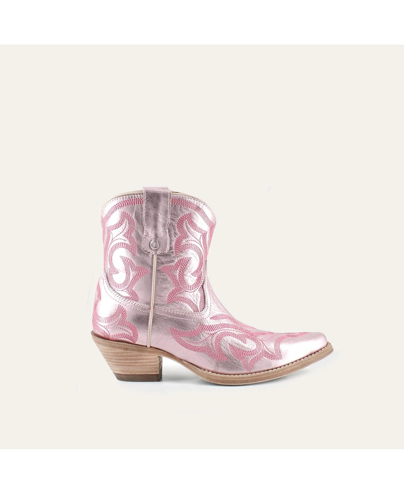 Regina Leather Cowgirl Boots - Classic Western Elegance & Comfort By Buck Brana