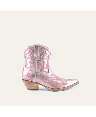 Regina Leather Cowgirl Boots - Classic Western Elegance & Comfort By Buck Brana