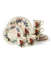 Lenox Winter Greetings Cardinal Mugs, Set of 4