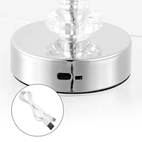 Jonathan Y Lillian Bohemian Classic Acrylic Rechargeable Integrated Led Table Lamp