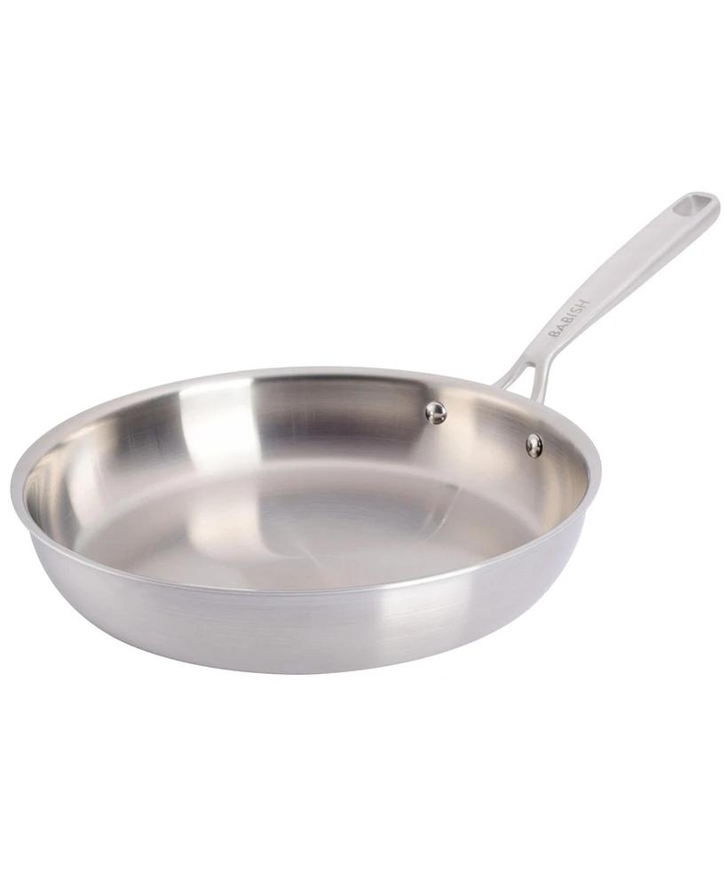 Babish 10 Inch Stainless Steel Triply Professional Grade Fry Pan