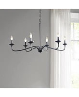 Streamdale Furniture Brighton 6-Light Farmhouse Metal Chandelier