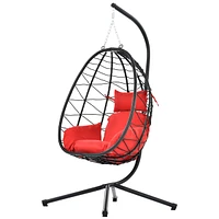 Streamdale Furniture Egg Chair with Stand for Indoor and Outdoor Use