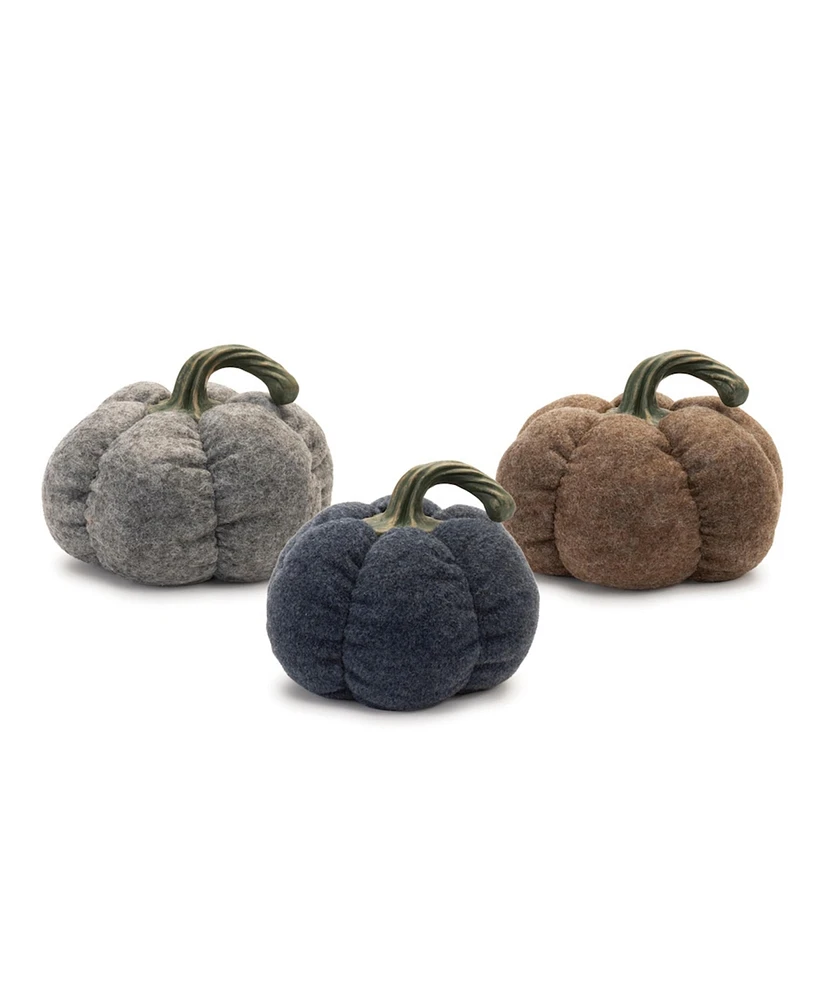 Slickblue Set of 3 Pumpkins – Perfect for Autumn and Halloween Decor