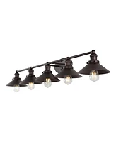 Jonathan Y July 46" 5-Light Metal Vanity Light, Oil Rubbed Bronze