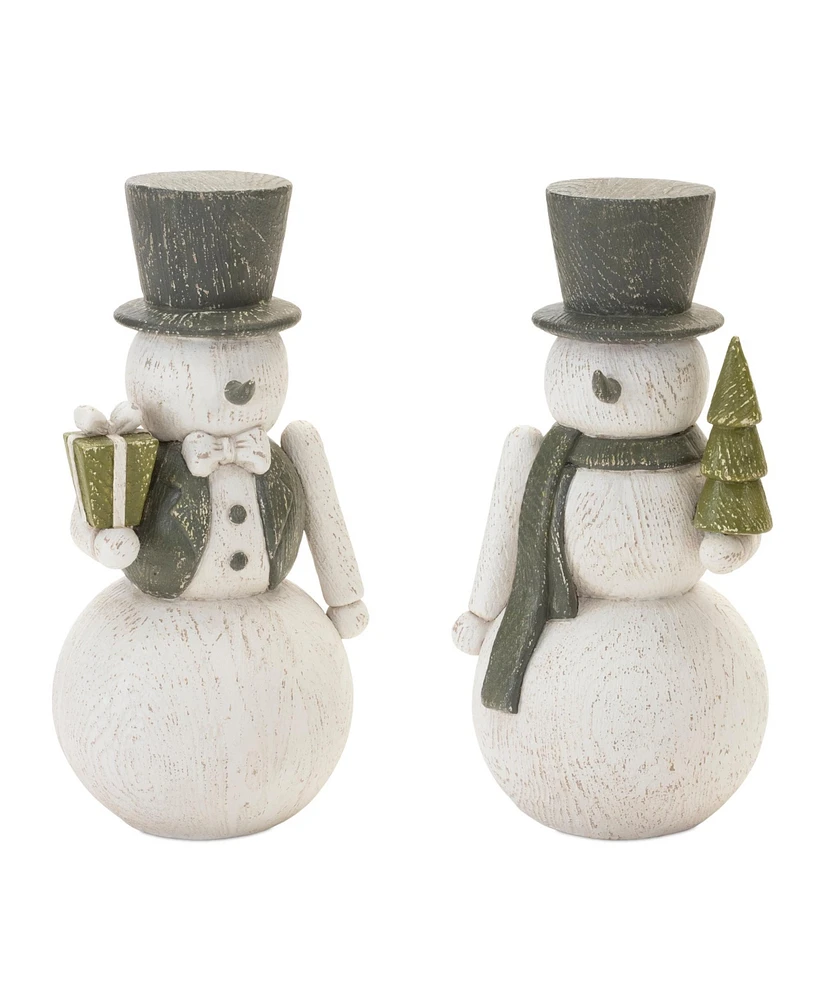 Slickblue Snowman Set of 2 - Ideal for Festive Winter and Holiday Decorating