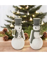 Slickblue Snowman Set of 2 - Ideal for Festive Winter and Holiday Decorating