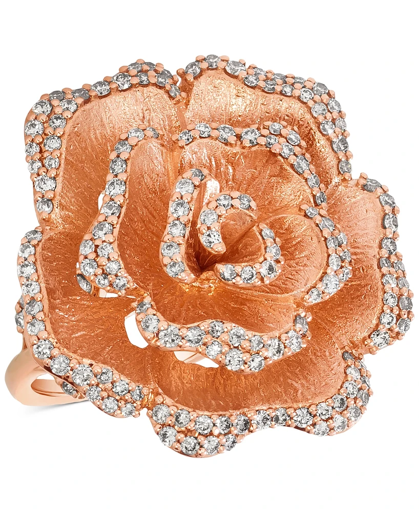 Le Vian Nude Diamond Rose Statement Ring (1 ct. t.w.) in 14k Rose Gold