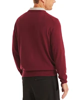 Nautica Men's Navtech Classic-Fit Solid V-Neck Sweater