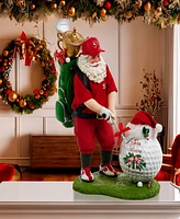 Kurt Adler Lighted Musical Santa Train Table Piece, 11 Inches