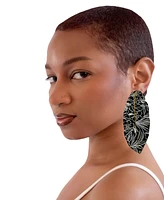 Swanky Designs Tropic Leaf Drop Earrings