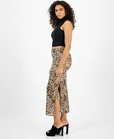 Bar Iii Women's Printed Midi Mesh Pull-On Skirt, Created for Macy's