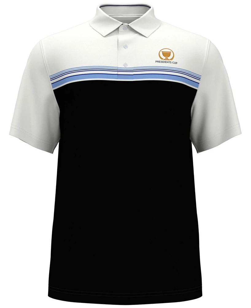 Pga Tour Men's Classic-Fit Colorblocked Stripe Polo Shirt