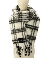 Calvin Klein Men's Plaid Yarn-Dyed Scarf