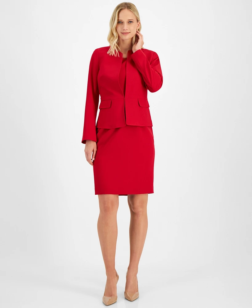 Le Suit Women's Sheath Dress Suit, Regular & Petite