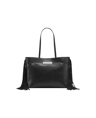 Calvin Klein Soma Triple Compartment Fringe Tote