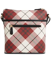 Giani Bernini Plaid Saffiano North South Small Crossbody, Created for Macy's