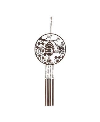 Slickblue Bee and Hive Wind Chime – Charming Garden and Patio Decor