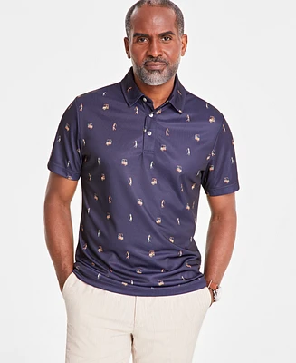 Club Room Men's Golf Move Tech Polo Shirt, Created for Macy's