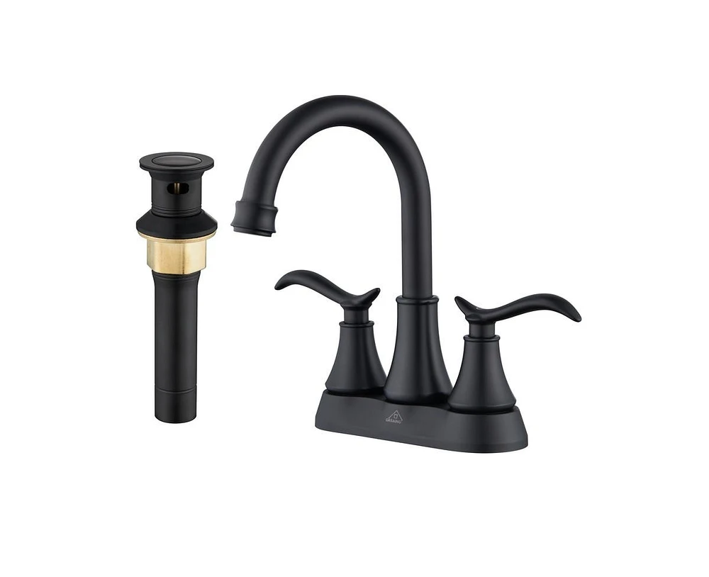 Casainc 4 Inch 2-Handle Centerset Bathroom Sink Faucet