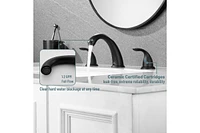 Casainc Widespread Faucet 2-handle Bathroom with Drain 1.2 Gpm