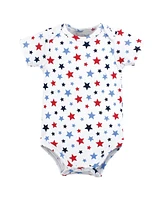 Hudson Baby Boys Cotton Bodysuit and Pant Set, Firecracker, Months