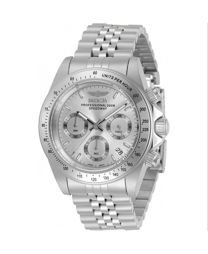 Invicta Men's 30988 Speedway Quartz Chronograph Silver Dial Watch