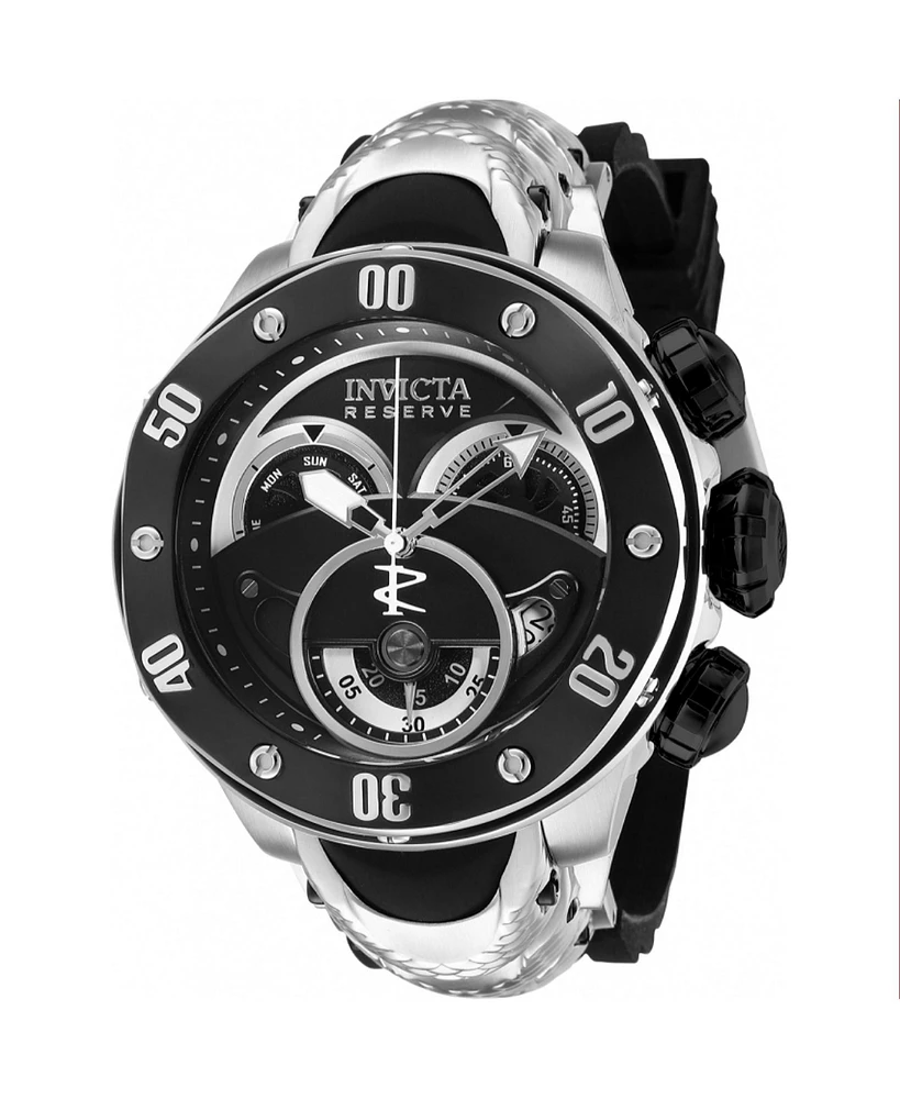 Invicta Men's 36328 Kraken Quartz Multifunction Black, Silver Dial Watch