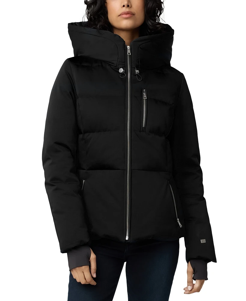 Soia & Kyo Women's Hooded Zip-Front Down Puffer Coat