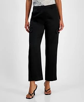 Guess Women's Megan Satin Cargo Pants