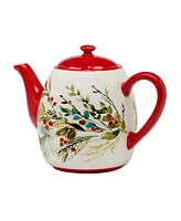 Certified International Christmas Gatherings Teapot