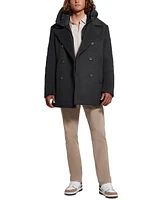 Guess Men's Peacoat with Removable Nylon Hooded Inset