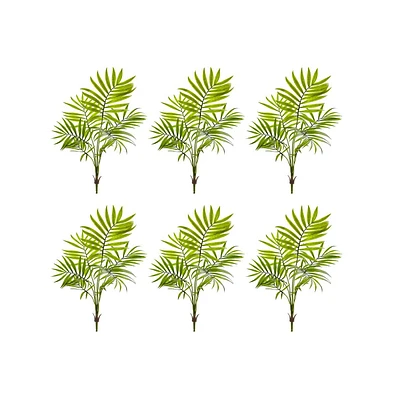 Slickblue Mini Areca Palm Bush for Small Tropical Spaces (Set of 6)