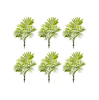 Slickblue Mini Areca Palm Bush for Small Tropical Spaces (Set of 6)