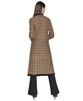 Karl Lagerfeld Paris Women's Tweed Duster Cardigan